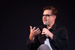 Phil Johnston, who is the screenwriter for the View Master live-action movie.  (Photo by Tommaso Boddi/Getty Images for Netflix)