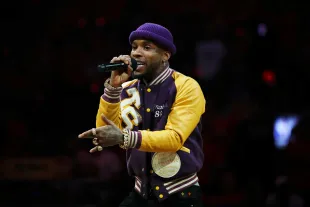 TORONTO, ONTARIO - JUNE 10: Torey Lanez performs during Game Five of the 2019 NBA Finals between the Golden State Warriors and the Toronto Raptors at Scotiabank Arena on June 10, 2019 in Toronto, Canada. NOTE TO USER: User expressly acknowledges and agrees that, by downloading and or using this photograph, User is consenting to the terms and conditions of the Getty Images License Agreement. (Photo by Gregory Shamus/Getty Images)