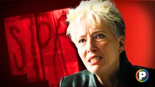 Emma Thompson in Down Cemetery Road (Custom cover edited by Primetimer, Original Image ©️Apple TV)