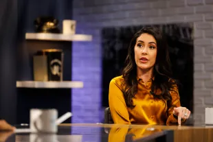 NASHVILLE, TN - JANUARY 04: Anna Paulina Luna appears on a panel discussion during a taping of "Candace" Hosted By Candace Owens on January 4, 2022 in Nashville, Tennessee. (Photo by Brett Carlsen./Getty Images)