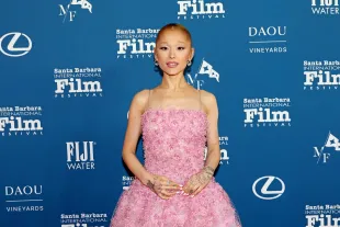 SANTA BARBARA, CALIFORNIA - FEBRUARY 09: Ariana Grande attends the 40th Annual Santa Barbara International Film Festival: Virtuosos Award at The Arlington Theatre on February 09, 2025 in Santa Barbara, California.  (Photo by Kevin Winter/Getty Images)