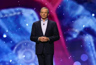 ANAHEIM, CALIFORNIA - AUGUST 09: Bob Iger, CEO, The Walt Disney Company appears at the Disney Entertainment Showcase at D23: The Ultimate Disney Fan Event in Anaheim, California on August 09, 2024. (Photo by Jesse Grant/Getty Images for Disney)