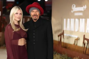 LONDON, ENGLAND - NOVEMBER 16: Ali Larter and Billy Bob Thornton attend the "Landman" Season Two UK Premiere at Cineworld Leicester Square on November 16, 2025 in London, England. (Photo by Shane Anthony Sinclair/Getty Images)