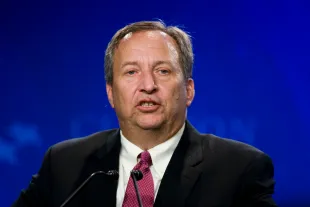 Former Harvard President Lawrence (Larry) Summers speaks during the annual Clinton Global Initiative in New York. (Photo by Ramin Talaie/Corbis via Getty Images)