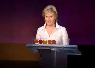 Women in the World Founder and CEO Tina Brown speaks onstage at the 2018 Women In The World Summit at Lincoln Center on April 14, 2018 in New York City. (Photo by Nicholas Hunt/Getty Images)