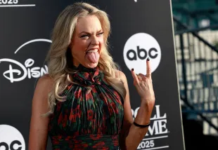 LOS ANGELES, CALIFORNIA - NOVEMBER 08: Elaine Hendrix attends the 2025 Rock & Roll Hall of Fame Induction Ceremony at Peacock Theater on November 08, 2025 in Los Angeles, California. (Photo by Frazer Harrison/Getty Images for RRHOF)