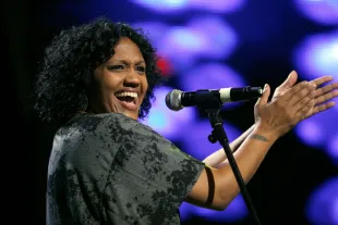 Julie McKnight performs on stage for Defected In The House  on July 23, 2010 in London, England (Image via Getty)