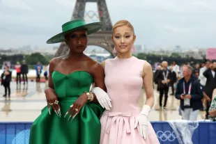 Cynthia Erivo and Ariana Grande who play Elphaba and Glinda in Wicked: For Good. (Photo by Matthew Stockman/Getty Images)