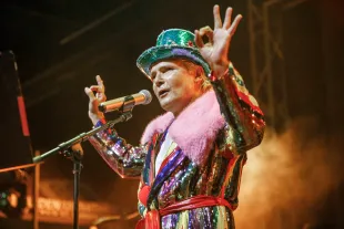 GARDEN GROVE, CALIFORNIA - JULY 27: Corey Feldman performs at Corey Feldman & Friends Live! at Garden AMP on July 27, 2025 in Garden Grove, California. (Photo by Harmony Gerber/Getty Images)