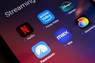 The streaming services Netflix, Amazon Prime Video, Disney+, Paramount+, Max and Discovery+ app soon appear on the screen of a smartphone in Reno, United States, on November 25, 2024. (Photo Illustration by Jaque Silva/NurPhoto via Getty Images)