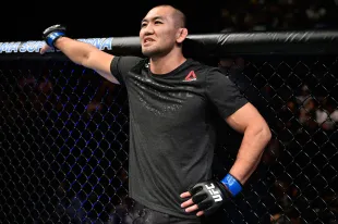 Yushin Okami of Japan reacts to his submission loss to Ovince Saint Preux in their light heavyweight bout during the UFC Fight Night event inside the Saitama Super Arena (Image via Getty)