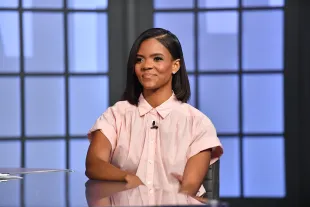 NASHVILLE, TENNESSEE - AUGUST 16: Candace Owens is seen on set of "Candace" on August 16, 2021 in Nashville, Tennessee. The show will air on Tuesday, August 17, 2021. (Photo by Jason Davis/Getty Images)