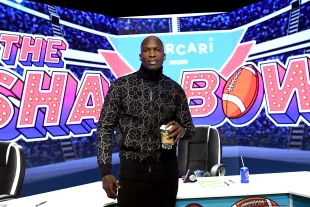 TAMPA, FLORIDA - FEBRUARY 07: Chad Ochocinco attends The SHAQ Bowl for Super Bowl LV on February 07, 2021 in Tampa, Florida. (Photo by Gerardo Mora/Getty Images)