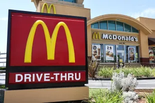 BURBANK, CALIFORNIA - JULY 22: A McDonald's restaurant is viewed on July 22, 2024 in Burbank, California. McDonald’s is extending its $5 meal deal in most U.S. restaurants past its initial four-week offering with the fast-food icon saying the offer has driven customers back to its restaurants. (Photo by Mario Tama/Getty Images)