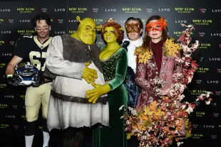 NEW YORK, NY - OCTOBER 31:  (L-R) Harry Connick Jr.,  Tom Kaulitz, Heidi Klum, Kyle MacLachlan, and Desiree Gruber attend Heidi Klum's 19th Annual Halloween Party presented by Party City and SVEDKA Vodka at LAVO New York on October 31, 2018 in New York City.  (Photo by Noam Galai/Getty Images for Heidi Klum)
