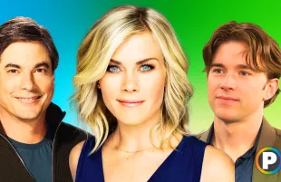 Bryan Dattilo, Alison Sweeney and Chandler Massey of Days of Our Lives [Custom cover edited by Primetimer. Original Images © Peacock]