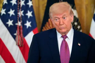 WASHINGTON, DC - JUNE 12: U.S. President Donald Trump delivers remarks before signing a series of bills related to California’s vehicle emissions standards during an event in the East Room of the White House on June 12, 2025 in Washington, DC. Members of Congress passed the bills using the Congressional Review Act and the effect would largely revoke the emissions standards enacted by the state of California. (Photo by Chip Somodevilla/Getty Images)