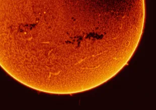 The Sun In H-Alpha (Image via Getty)