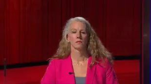 Samantha Meier from Jeopardy! (Image via YouTube official handle)