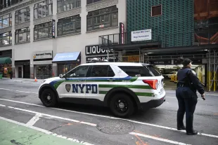 NYPD officers maintain a security cordon. (Representational Image) (Photo by Kyle Mazza/Anadolu via Getty Images)