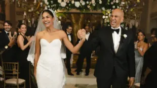 Alexis Lewis and Cory Booker (Image via X/@philiplewis)