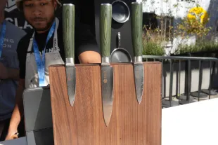 NEW YORK, NEW YORK - OCTOBER 13: A view of HexClad Cookware during the Food Network New York City Wine & Food Festival presented by Capital One - Southern Glazer's Wine & Spirits Trade Day hosted by Wine Spectator at Grand Tasting at Pier 76 on October 13, 2023 in New York City. (Photo by Rob Kim/Getty Images for NYCWFF)