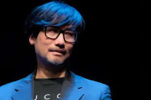 LUCCA, ITALY - NOVEMBER 02: Hideo Kojima attends Death Stranding 2 Panel during Lucca Comics And Games 2025 on November 02, 2025 in Lucca, Italy. (Photo by Rosdiana Ciaravolo/Getty Images)