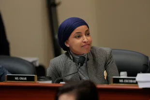 WASHINGTON, DC - MAY 16: Rep. Ilhan Omar (D-MN) speaks during a mark up meeting with the House Budget Committee on Capitol Hill on May 16, 2025 in Washington, DC. Members of the Budget Committee met to consider House Republicans’ reconciliation bill, which includes U.S. President Donald Trump's proposed tax and spending cuts. The bill faced bipartisan opposition, with five Republican members of the House Budget Committee voting against it and supporting a motion for the committee to recess for the weekend. (Photo by Anna Moneymaker/Getty Images)