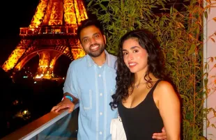 Akaash Singh and his wife Jasleen (Photo: Instagram/@thejasleensingh)