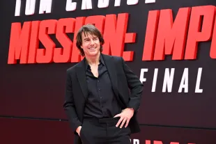 NEW YORK, NEW YORK - MAY 18: Tom Cruise arrives at the US Premiere of "Mission: Impossible – The Final Reckoning" at Lincoln Center Plaza in New York, New York on May 18, 2025. (Photo by Bryan Bedder/Getty Images for Paramount Pictures)