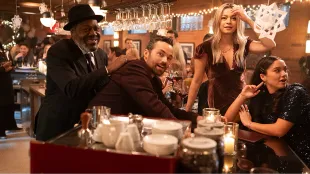 Frankie Faison, Ian Harding, Julia Chan and Sydney Agudong in in Ripple season 1. Image via Netflix.