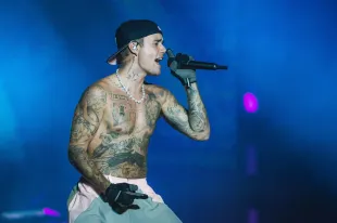 Justin Bieber performs on day three of Sziget Festival 2022 on Óbudai-sziget Island on August 12, 2022 in Budapest, Hungary. (Photo by Joseph Okpako/WireImage)