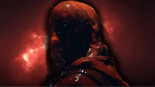 Iron Lung Trailer: Mark Fischbach emerges slick with blood-red brine, a claustrophobic still from the trailer’s sub-interior sequence. (Image via Youtube/@ Markiplier)