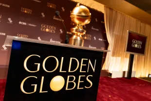 BEVERLY HILLS, CALIFORNIA - DECEMBER 08: A view of the stage before the nominations announcement and media preview for the 83rd Annual Golden Globes at The Beverly Hilton on December 08, 2025 in Beverly Hills, California. (Photo by Emma McIntyre/WireImage)