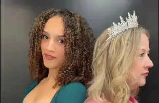 Kaeli Ware and Gloria Hampton (Image via Instagram/@missglodance)