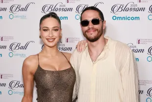 NEW YORK, NEW YORK - MAY 15: (L-R) Elsie Hewitt and Pete Davidson attend the 13th Annual Blossom Ball at The Pierre Hotel on May 15, 2025 in New York City. (Photo by Theo Wargo/Getty Images)
