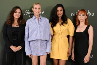 LONDON, ENGLAND - MAY 14: Jo Joyner, Diane Kruger, Shelley Conn and Emily Taaffe attend the "Little Disasters" UK Premiere at The Charlotte Street Hotel on May 14, 2025 in London, England. (Photo by Jeff Spicer/Getty Images)