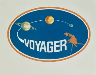 The mission insignia for the Voyager (Image via Getty)