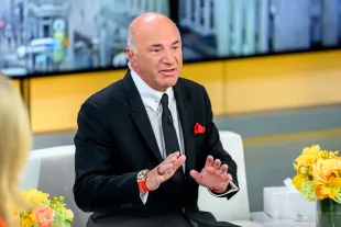 Shark Tank star Kevin O'Leary visits "Outnumbered" at Fox News Channel Studios on April 18, 2024 in New York City. (Photo by Roy Rochlin/Getty Images)