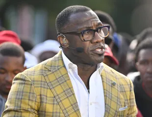 ATLANTA, GEORGIA - NOVEMBER 08: Shannon Sharpe attends ESPN First Take at Clark Atlanta University on November 08, 2024 in Atlanta, Georgia.  (Photo by Paras Griffin/Getty Images)