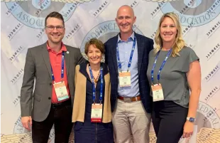 Joseph Emerson (C) working for Clear Skies Ahead, a non-profit he founded after the incident (Image via Instagram/@clearskiesaheadnonprofit)