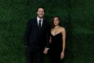 NEW ORLEANS, LOUISIANA - FEBRUARY 06: Josh Allen and Hailee Steinfeld pose for a photo on the red carpet the 14th Annual NFL Honors at Saenger Theatre on February 06, 2025 in New Orleans, Louisiana. (Photo by Michael Owens/Getty Images)