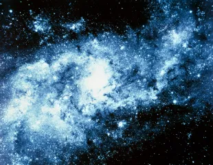 SPIRAL NEBULA IN TRIANGULUM WITH BLUE FILTER EFFECT  (Image via Getty)