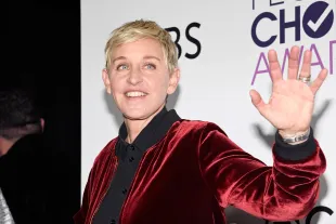 LOS ANGELES, CA - JANUARY 18:  Ellen Degeneres, winner of mulitple awards, poses in the press room during the People's Choice Awards 2017 at Microsoft Theater on January 18, 2017 in Los Angeles, California.  (Photo by Kevork Djansezian/Getty Images)