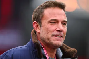 LAS VEGAS, NEVADA - NOVEMBER 21: Ben Affleck arrives in the Paddock prior to final practice ahead of the F1 Grand Prix of Las Vegas at Las Vegas Strip Circuit on November 21, 2025 in Las Vegas, Nevada. (Photo by Rudy Carezzevoli/Getty Images)