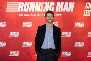 PARIS, FRANCE - NOVEMBER 03: Glen Powell attends the "Running Man" – Paris Special Screening at UGC Cine Cite Bercy on November 03, 2025 in Paris, France. (Photo by Kristy Sparow/Getty Images For Paramount)