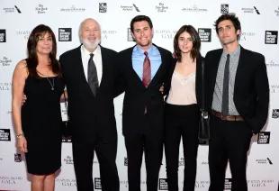 NEW YORK, NY - APRIL 28:  Honoree Rob Reiner poses with family at the 41st Annual Chaplin Award Gala at Avery Fisher Hall at Lincoln Center for the Performing Arts on April 28, 2014 in New York City.  (Photo by Michael Loccisano/Getty Images)