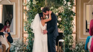 Hyoni and Alessandro from Love is Blind: Italy (Image via Netflix)