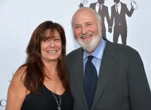Actor/director Rob Reiner (R) and Michele Reiner attend the wedding ceremony and celebration for Proposition 8 Plaintiffs Paul Katami and Jeff Zarrillo on June 28, 2014 at The Beverly Hilton. Hilton is committed to ensuring that every guest feels cared for, valued and respected, and sets the stage for LGBT travelers, no matter what the occasion.   (Photo by Lester Cohen/Getty Images for Hilton Hotels & Resorts)