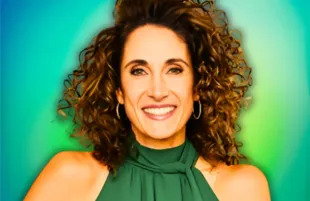 Melina played Eleni on NCIS season 22 [Custom cover edited by Primetimer. Original Image © Instagram/Melina Kanakaredes]